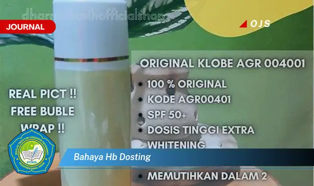 bahaya hb dosting