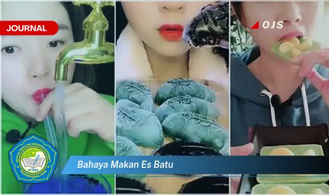 bahaya makan es batu