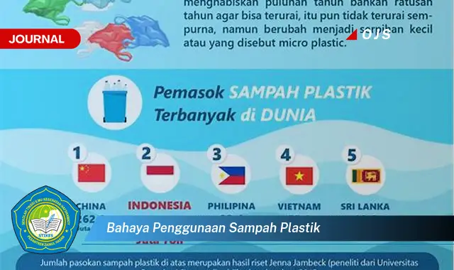 bahaya penggunaan sampah plastik