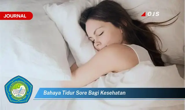 bahaya tidur sore bagi kesehatan