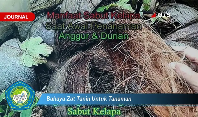 bahaya zat tanin untuk tanaman