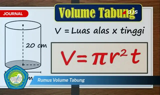 rumus volume tabung