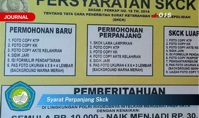 syarat perpanjang skck