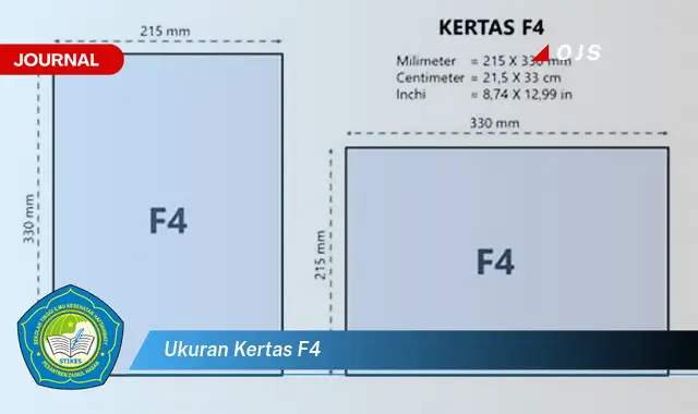 ukuran kertas f4