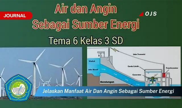 jelaskan manfaat air dan angin sebagai sumber energi