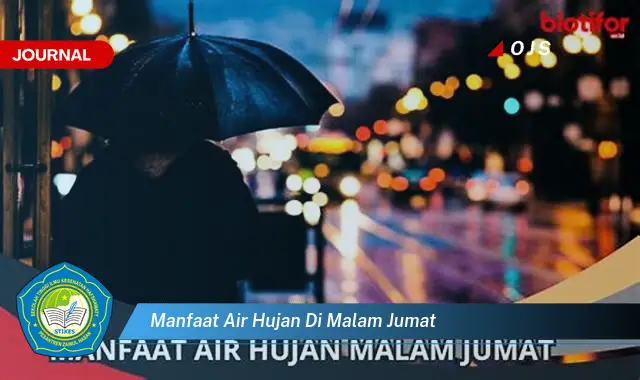 manfaat air hujan di malam jumat