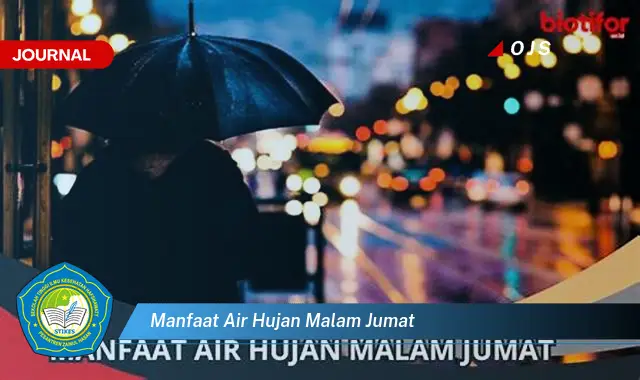 manfaat air hujan malam jumat