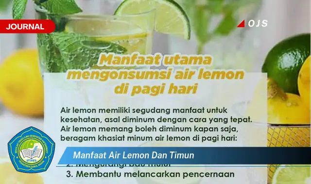 manfaat air lemon dan timun