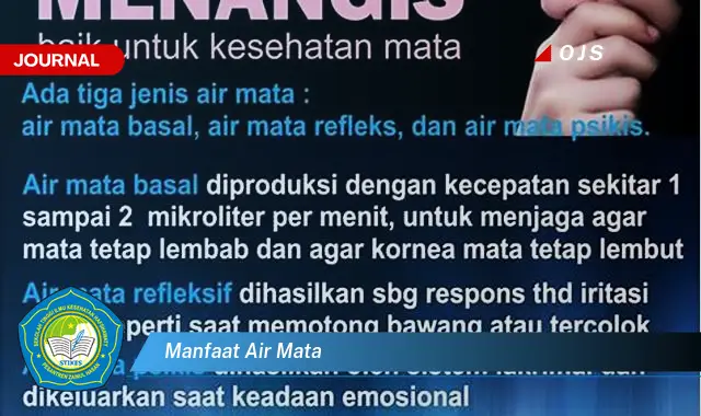 manfaat air mata