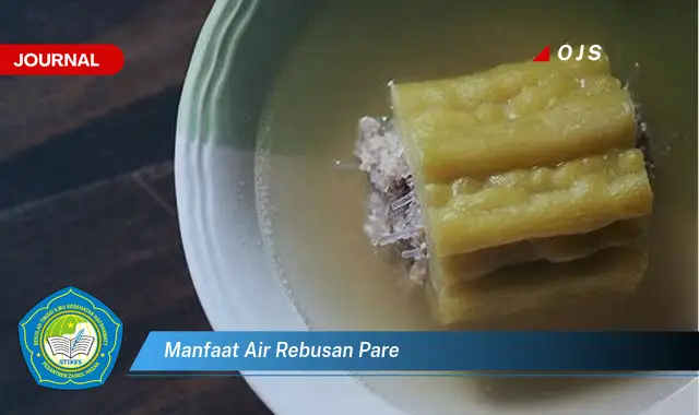 manfaat air rebusan pare