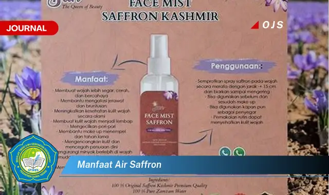 manfaat air saffron manfaat air saffron