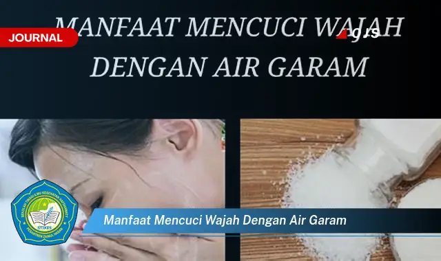 manfaat mencuci wajah dengan air garam