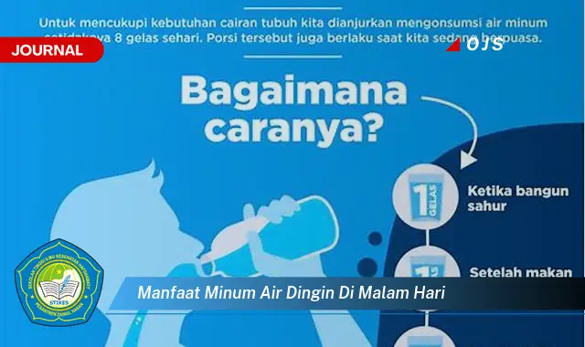 manfaat minum air dingin di malam hari