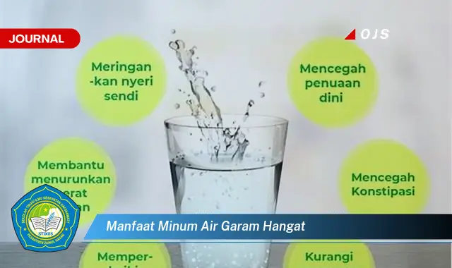 manfaat minum air garam hangat