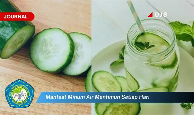 manfaat minum air mentimun setiap hari