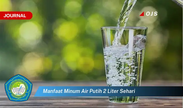 manfaat minum air putih 2 liter sehari