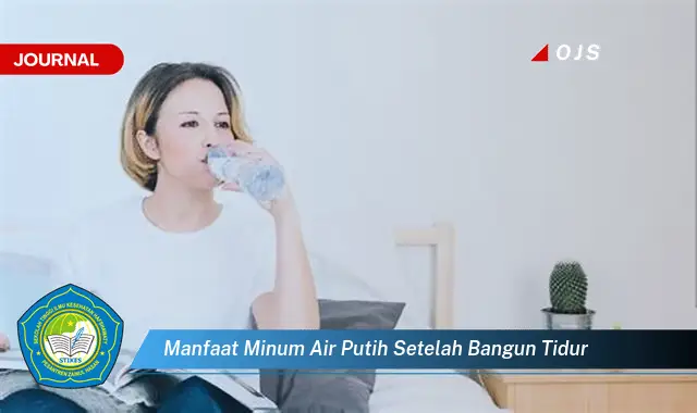 manfaat minum air putih setelah bangun tidur