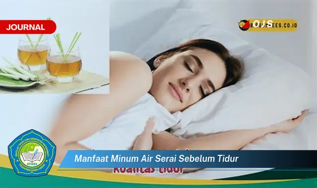 manfaat minum air serai sebelum tidur