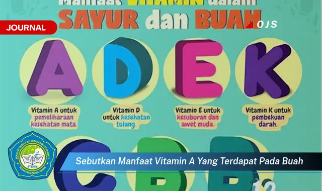 sebutkan manfaat vitamin a yang terdapat pada buah