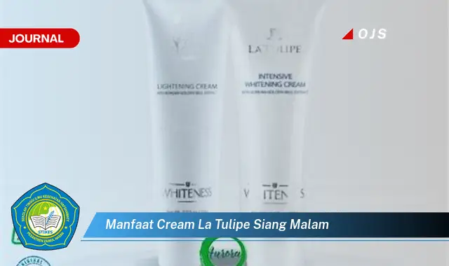 Intip 6 Manfaat Cream La Tulipe Siang Malam yang Wajib Kamu Tahu - E-Journal