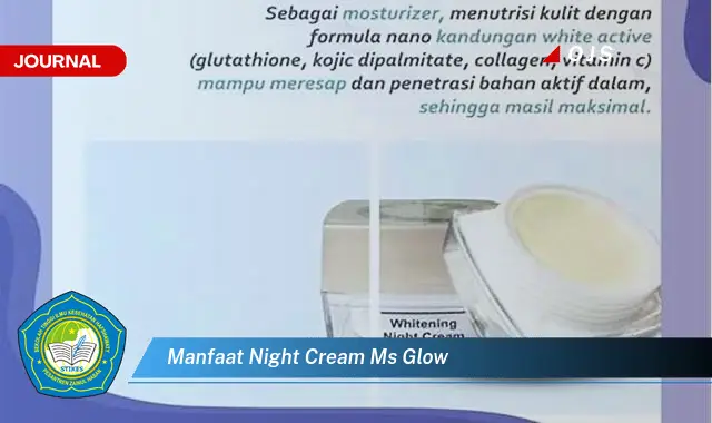 manfaat night cream ms glow manfaat night cream ms glow
