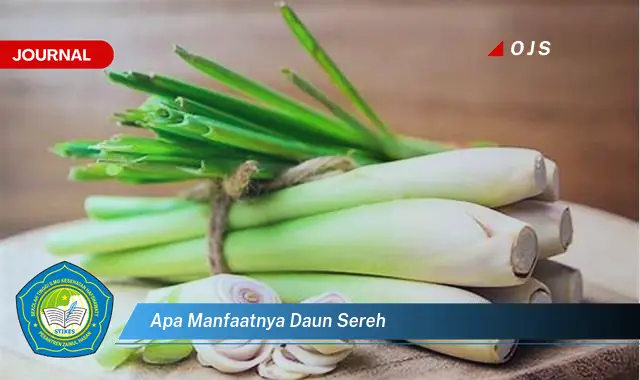 apa manfaatnya daun sereh