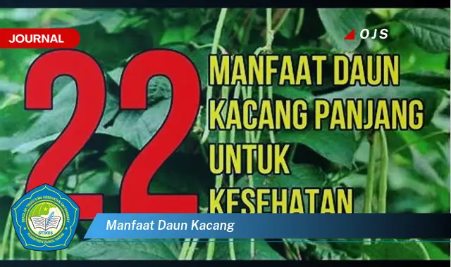 manfaat daun kacang