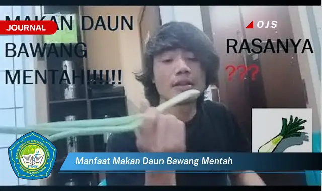 manfaat makan daun bawang mentah