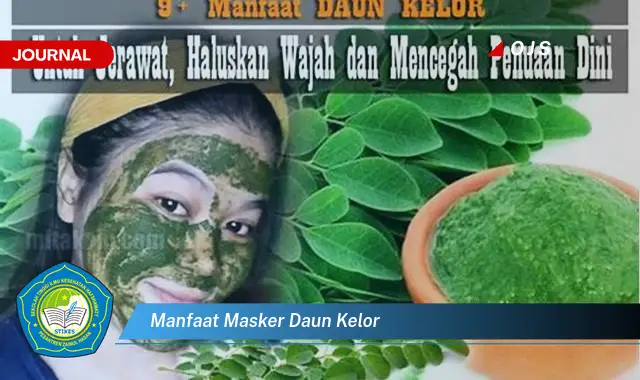 manfaat masker daun kelor