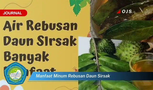 Ketahui 6 Manfaat Rebusan Daun Sirsak yang Akan Bikin Kamu Penasaran - E-Journal