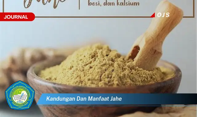 kandungan dan manfaat jahe