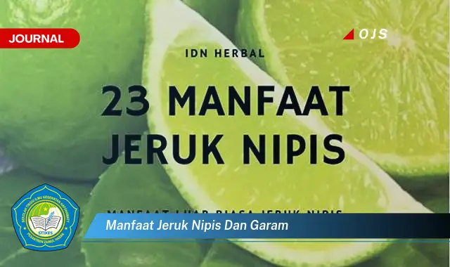 manfaat jeruk nipis dan garam