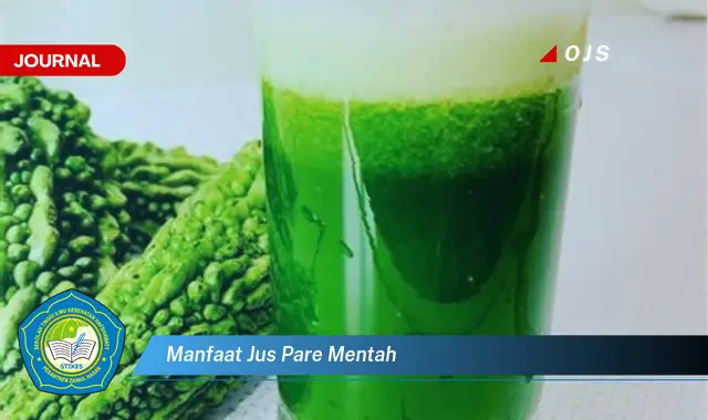 manfaat jus pare mentah