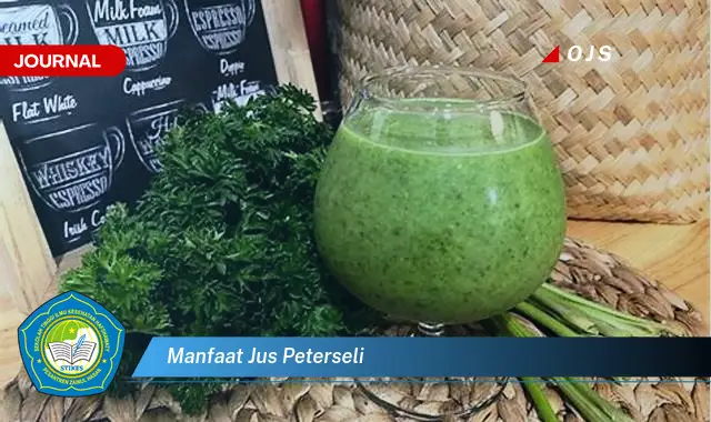 manfaat jus peterseli