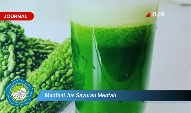 manfaat jus sayuran mentah