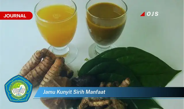 jamu kunyit sirih manfaat