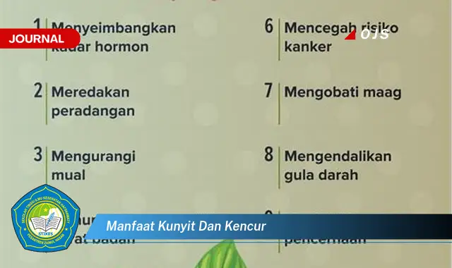 manfaat kunyit dan kencur