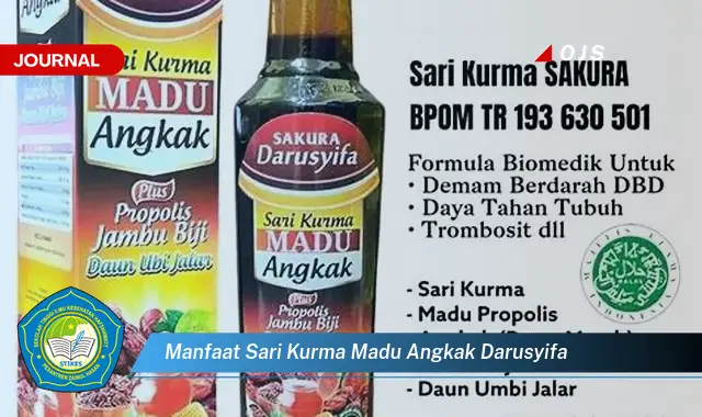 manfaat sari kurma madu angkak darusyifa