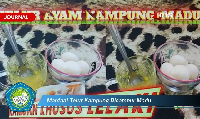 manfaat telur kampung dicampur madu