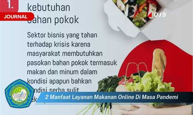 2 manfaat layanan makanan online di masa pandemi