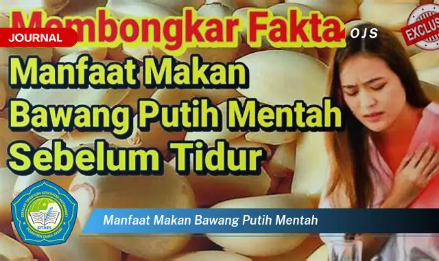 manfaat makan bawang putih mentah