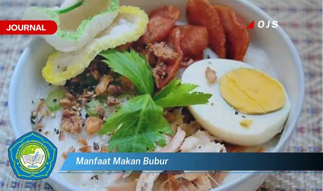 manfaat makan bubur