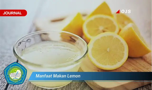 Temukan 6 Manfaat Menakjubkan Makan Lemon - E-Journal
