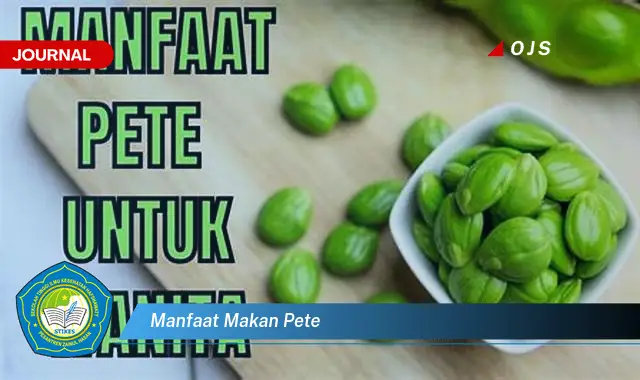 manfaat makan pete