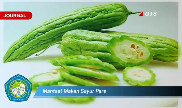 manfaat makan sayur pare