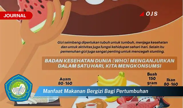 manfaat makanan bergizi bagi pertumbuhan