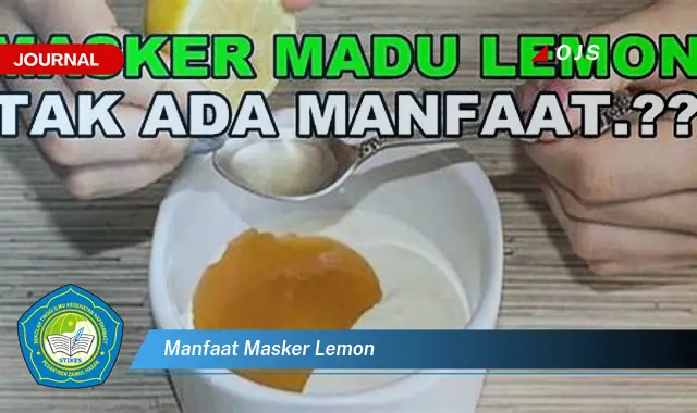 manfaat masker lemon