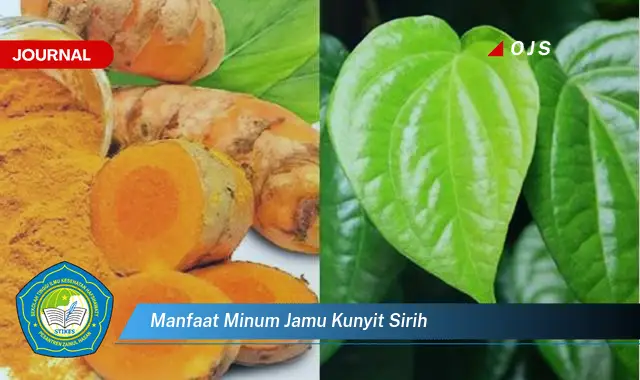 manfaat minum jamu kunyit sirih