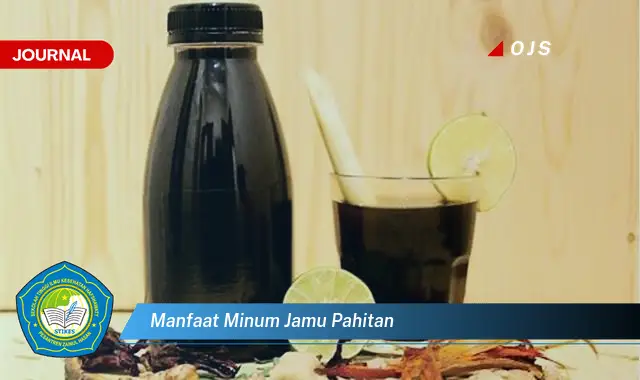 manfaat minum jamu pahitan