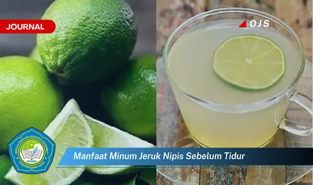 manfaat minum jeruk nipis sebelum tidur